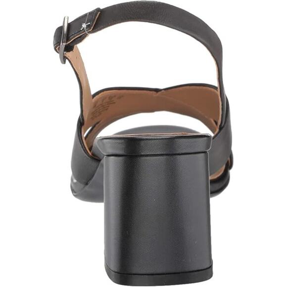 NATURALIZER Women's Black Azalea Leather Heel Cup Slingback Sandals Size 10.5 - Picture 4 of 12